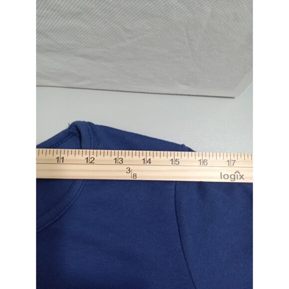 Quaker Factory By Jeanne Bice Women Medium Blue 3/4 Split Sleeve - Picture 10 of 11